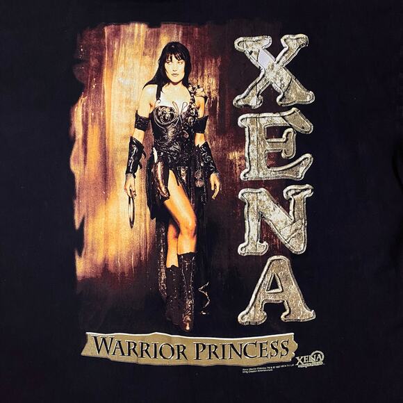 Xena Warrior Princess Vintage 90s XL Shirt 1997 Universal Studios Official TV - Picture 2 of 8